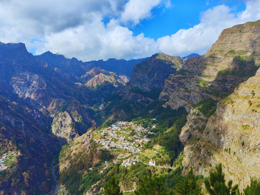 Panoramic view of Curral das Freiras, Madeira